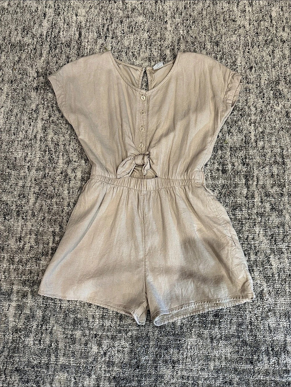 Abercrombie Kids Girls Romper Beige Size 13/14 Like New
